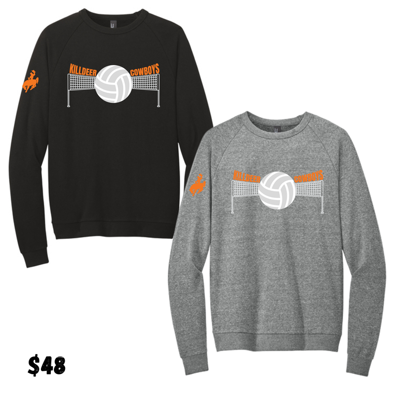 2025 Volleyball Tri Blend Crew Neck