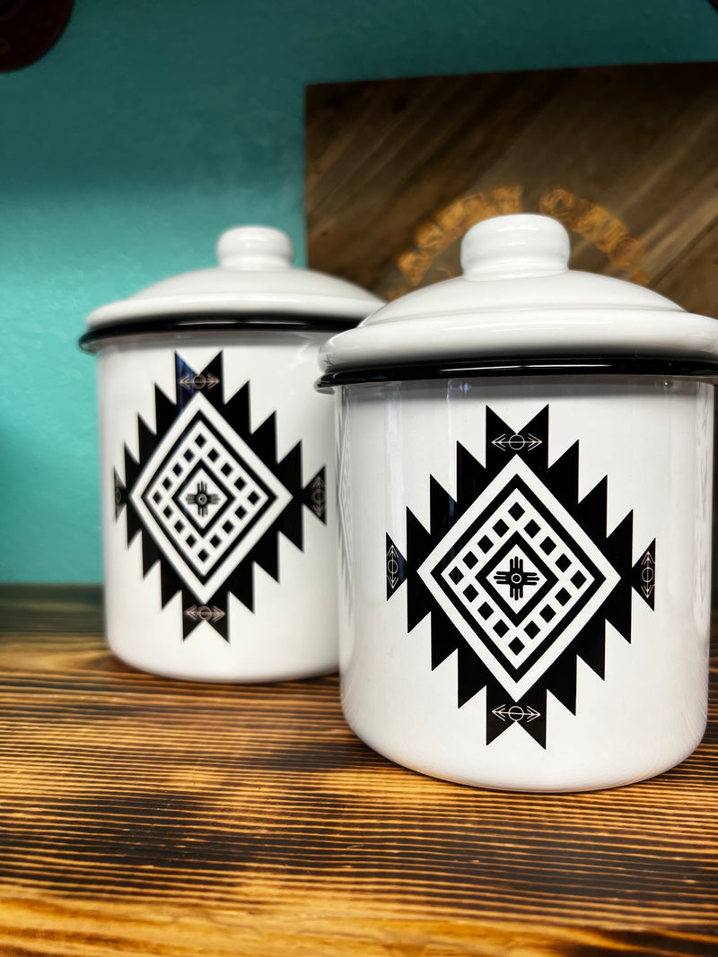 Aspen Rustic Aztec Aztec Canister – Aspen Chic Designs