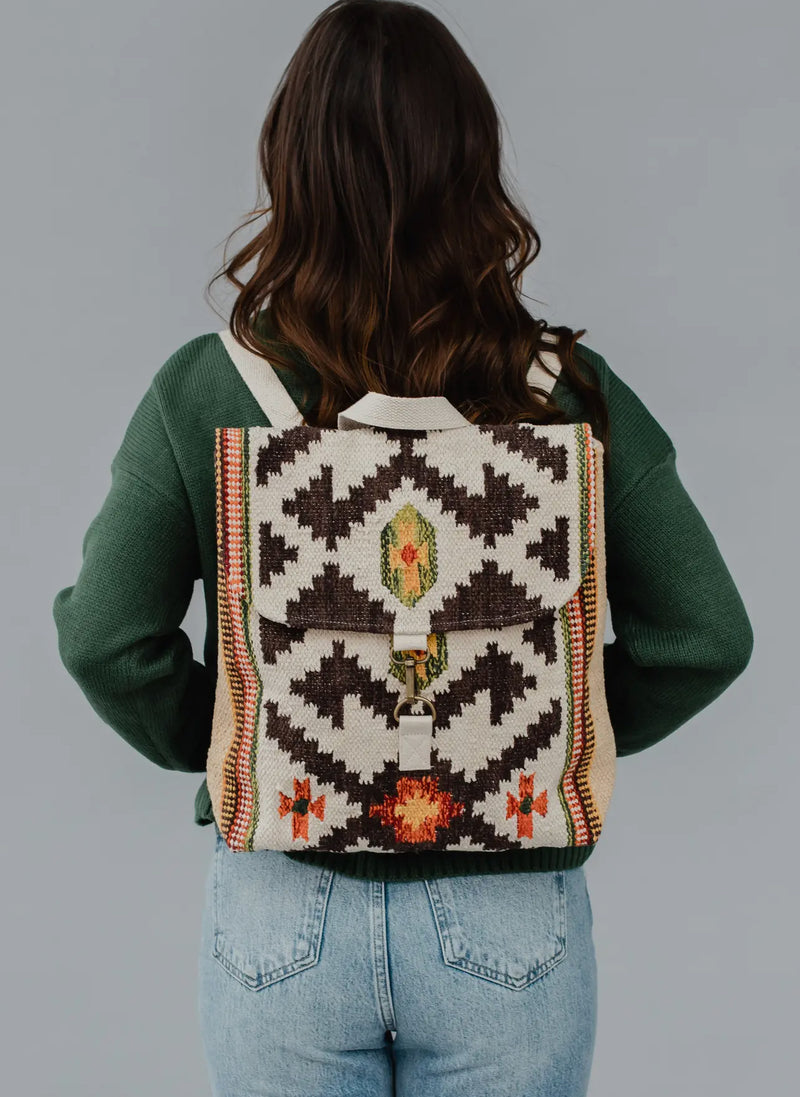 Aspen Rustic Aztec Tan & Brown Aztec Backpack – Aspen Chic Designs