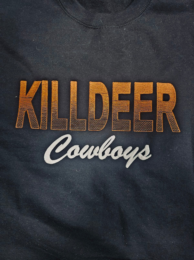 2024 Killdeer Cowboys Sweatshirts Faded Embroidered