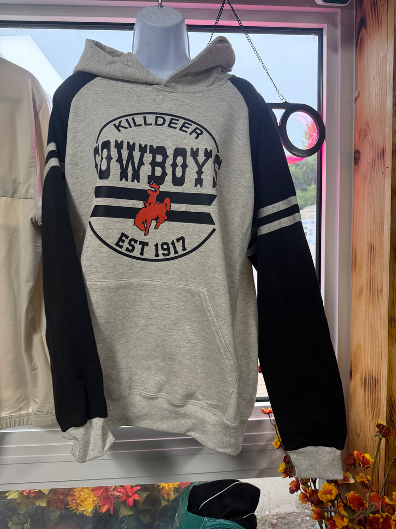 Killdeer Cowboys Retro Varsity Hoodie