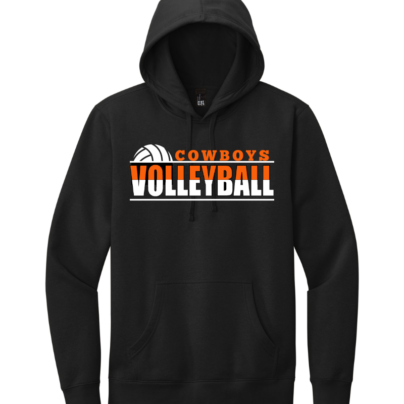 2024 Killdeer Cowboys Volleyball Crewneck or Hoodie Design 1