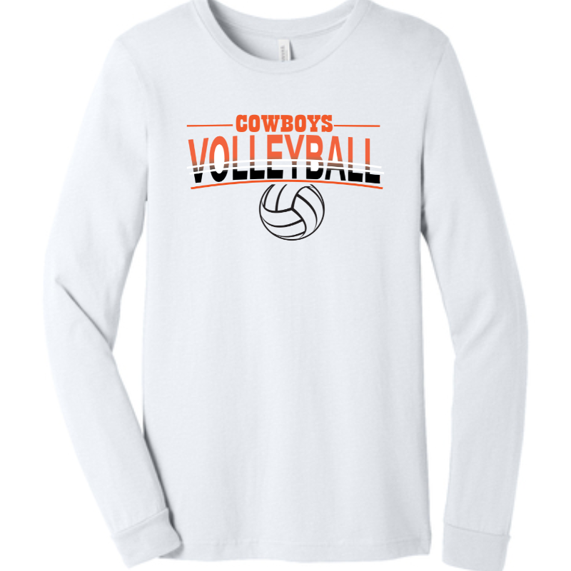 2024 Volleyball Bella Canvas Long Sleeve Design 2