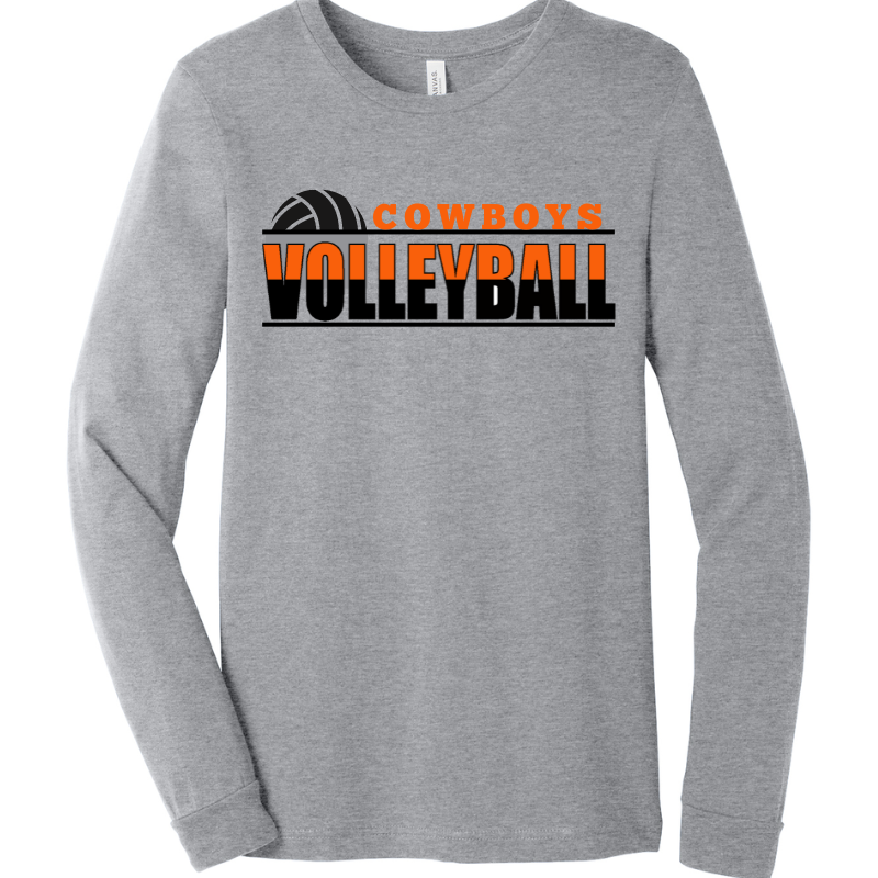 2024 Volleyball Bella Canvas Long Sleeve Design 1