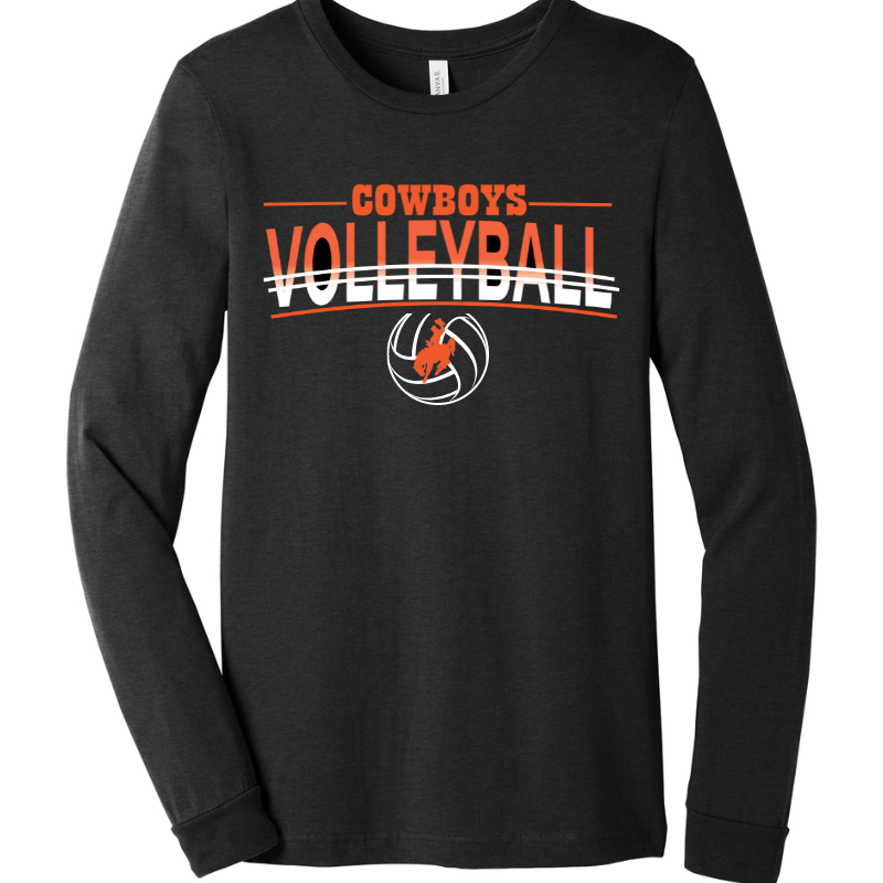 2024 Volleyball Bella Canvas Long Sleeve Design 2