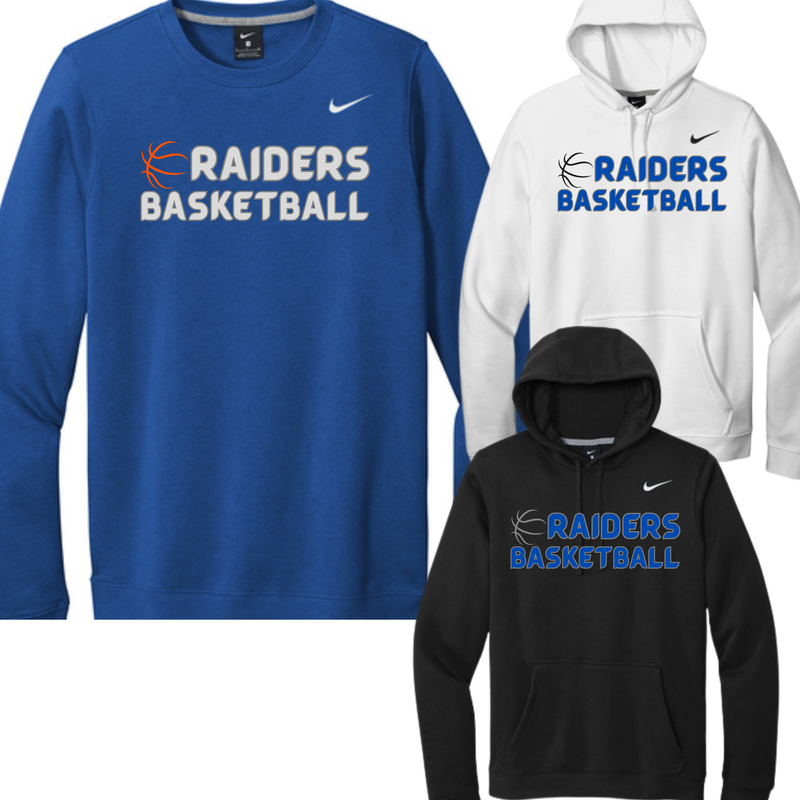 Printed Raiders Basketball 2 Nike Hoodie or Crew