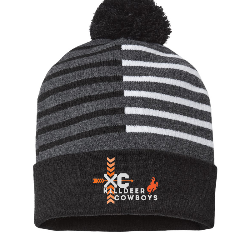 2024 XC Half Color POM Stocking Hat