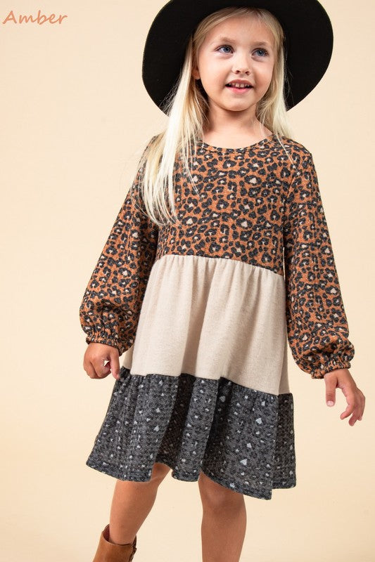 Amber Girls Leopard Dress