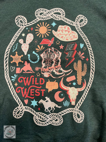 Wild West Sweatshirt- Pink