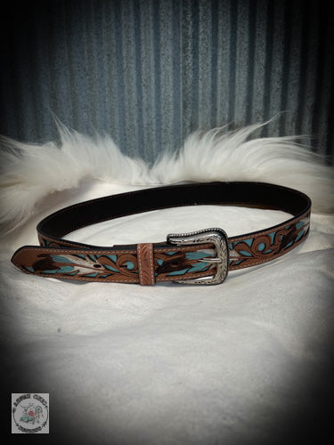 Leather Feather Belt