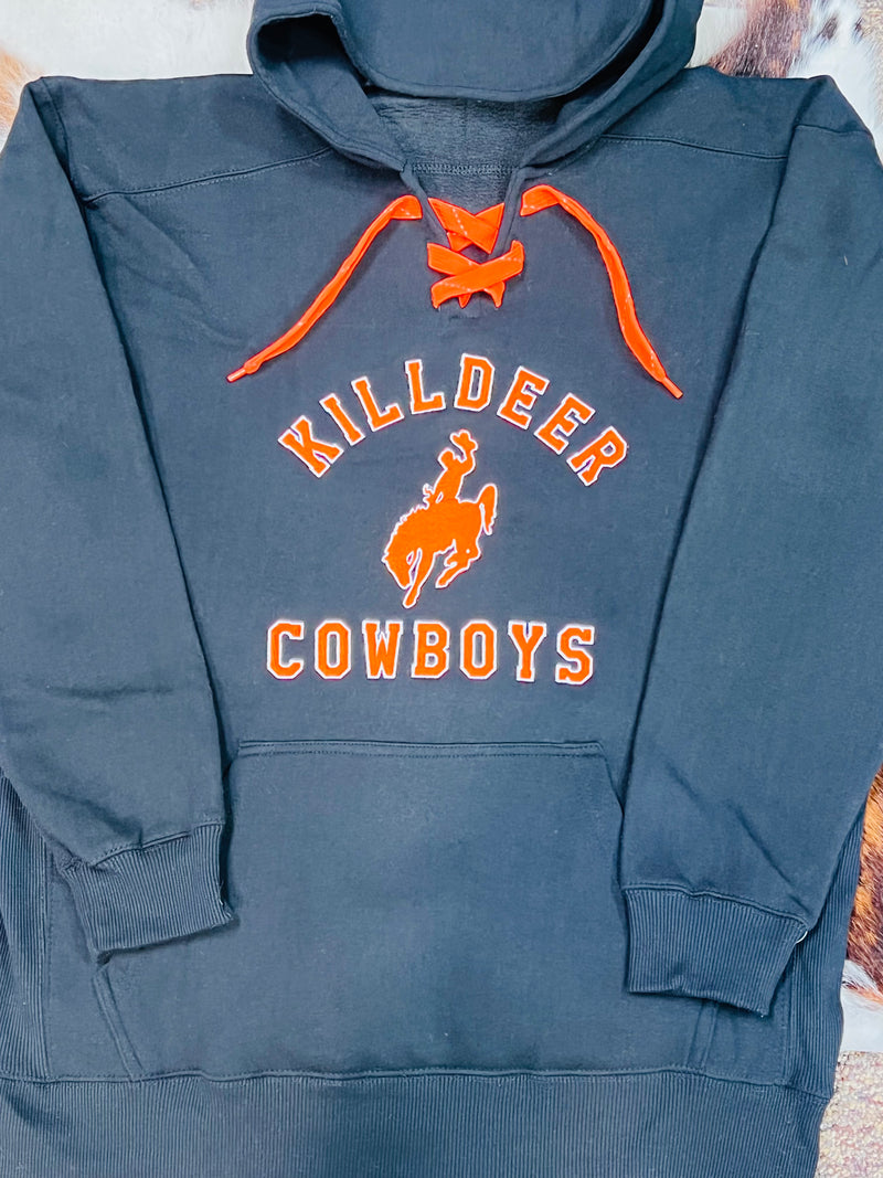 Embroidered Killdeer Cowboys Hockey Sweatshirt
