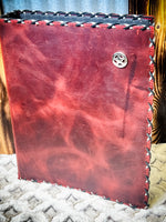 Portfolio/Binder Red Distressed Leather 1098