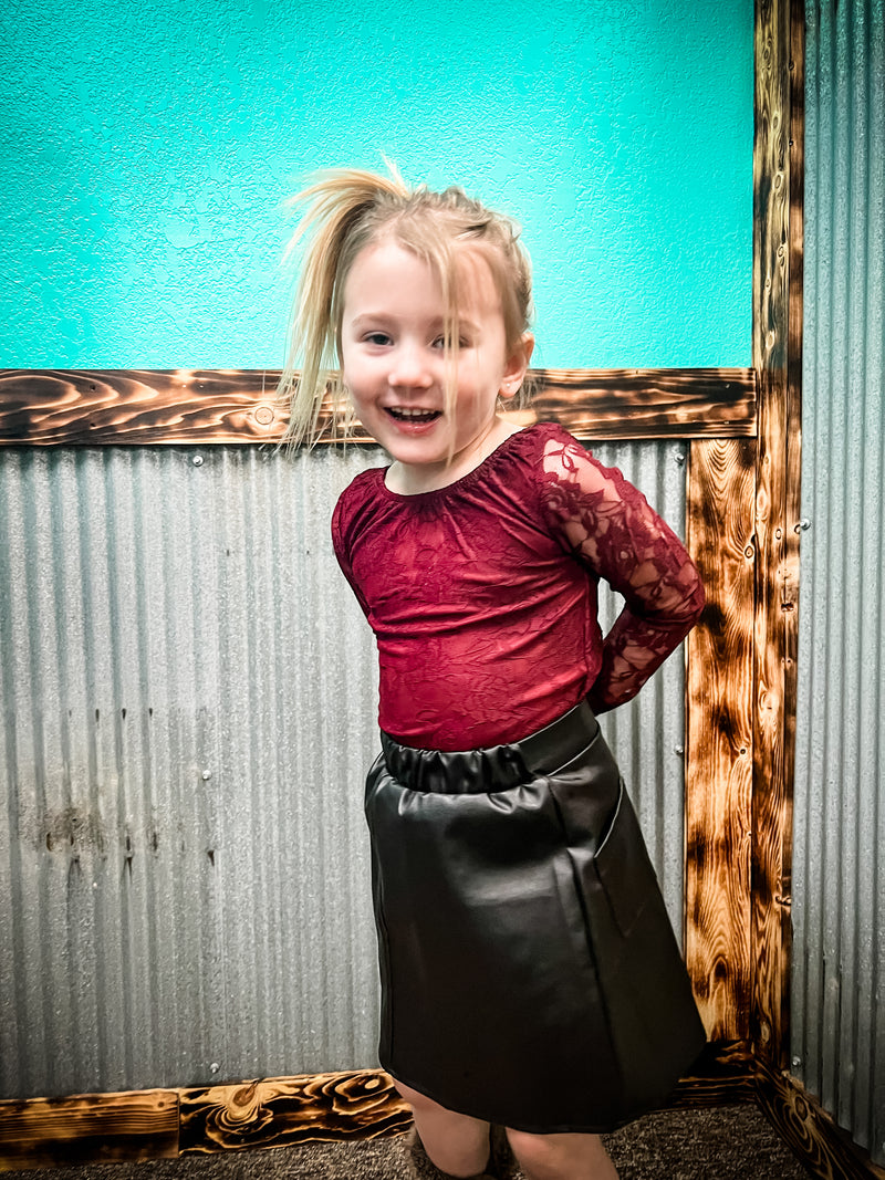 Little Susie Leather Skirt