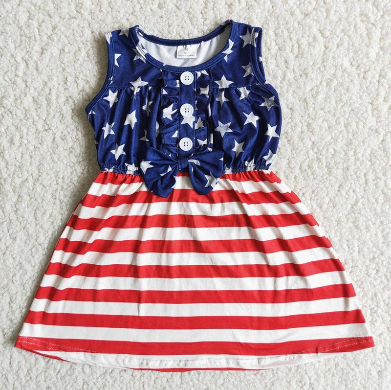 Girls American Flag Dress