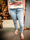 Judy Blue Hi-Waist Lightly Distressed Skinny Jeans