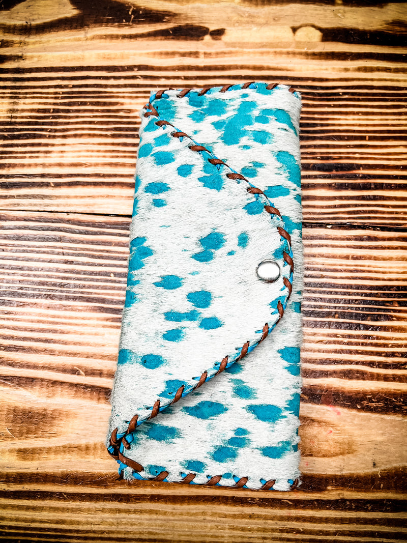 ACD Wallet 1117 White  & Turquoise