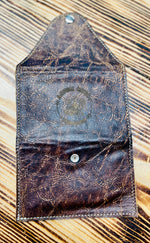 ACD wallet 1133 brown cracked leather