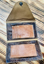ACD wallet 1133 brown cracked leather
