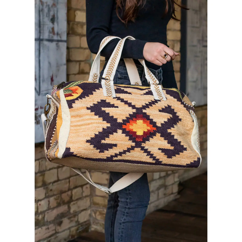 Aspen Rustic Aztec Cheyenne Woven Aztec Duffel – Aspen Chic Designs